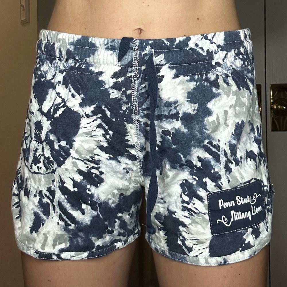 PSU Blue and White Athletic Cotton Shorts